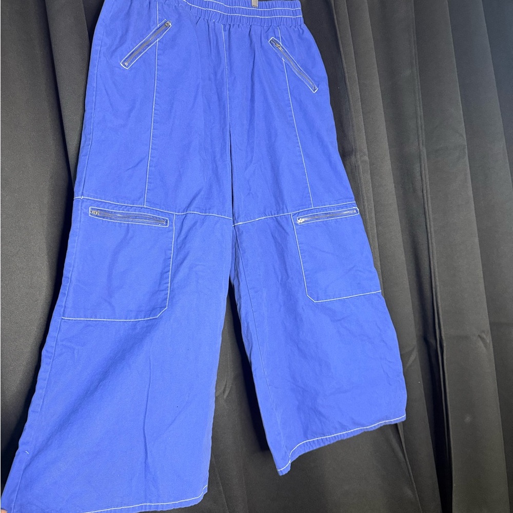 Forever 21 Royal Blue Elastic Waist Pants